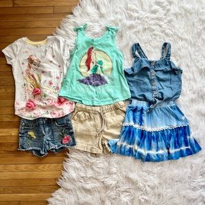 Girls size 5/6 spring summer clothing bundle